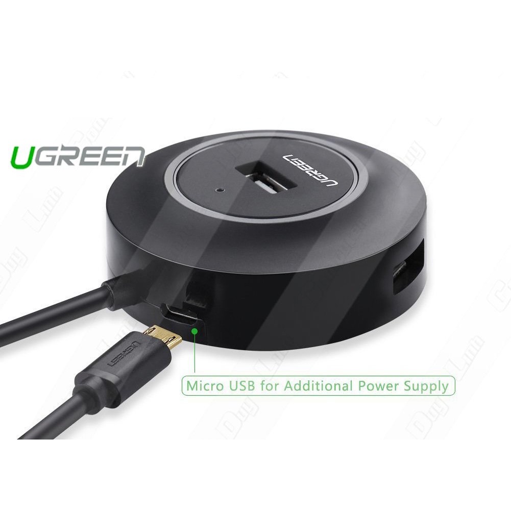 Ugreen 4 Port High Speed Mini USB 2.0 HUB For Flash Drive/Hard Disk/Keyboard/Mouse/Radiator/USB Fan