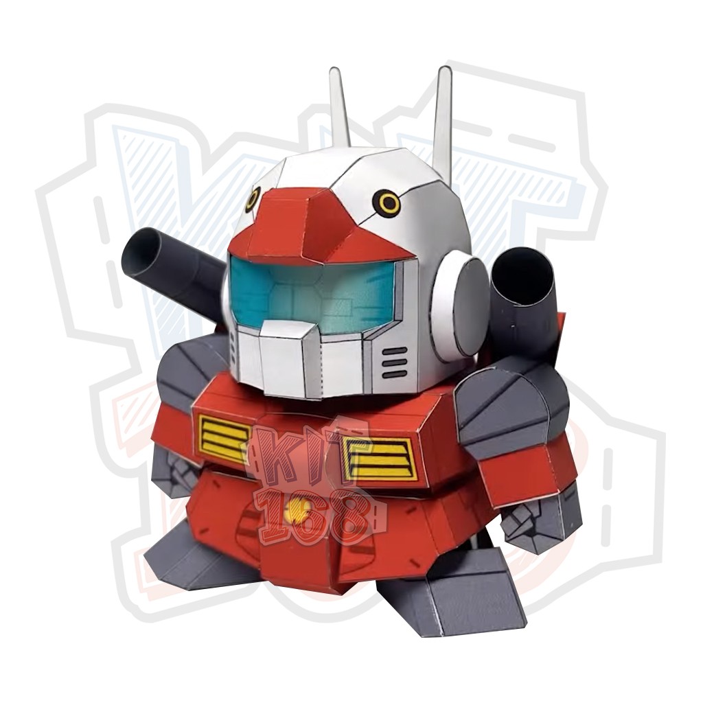 Mô hình giấy Robot SD Gundam RX-77-2 Guncannon