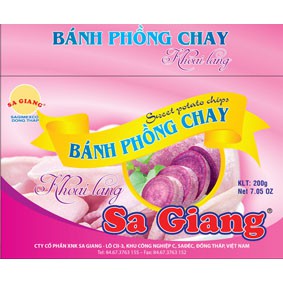 Bánh Phồng Chay Khoai Lang Sa Giang 200g