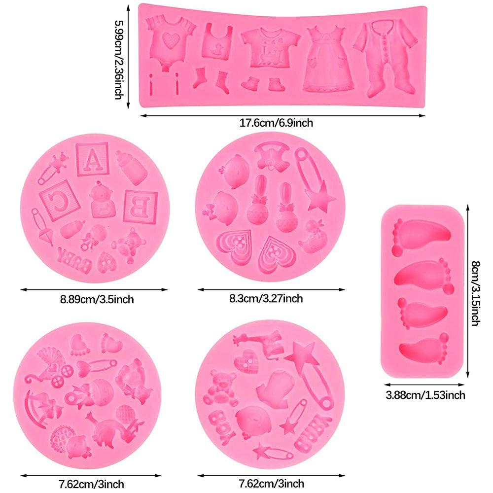 Bộ 6 Khuôn Làm Bánh Bằng Đất Sét Polymer
