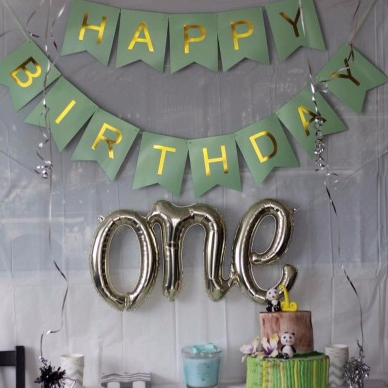 Dây Treo Trang Trí Sinh Nhật In Chữ Happy BIRTHDAY