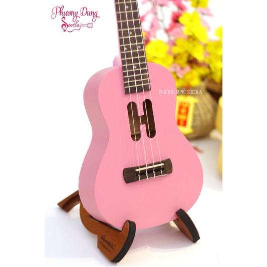 Đàn Ukulele Size Concert Chữ H Màu Hồng