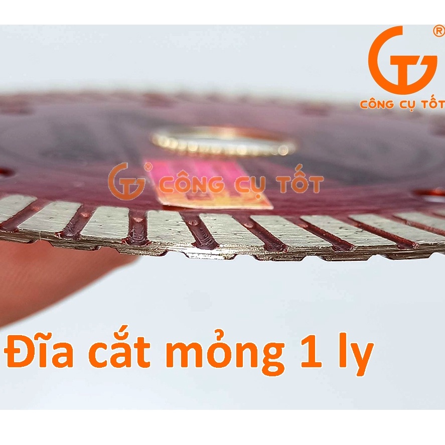 Đĩa cắt gạch đá siêu bền mỏng 1ly Ø110mm Omega loại 1 có tem
