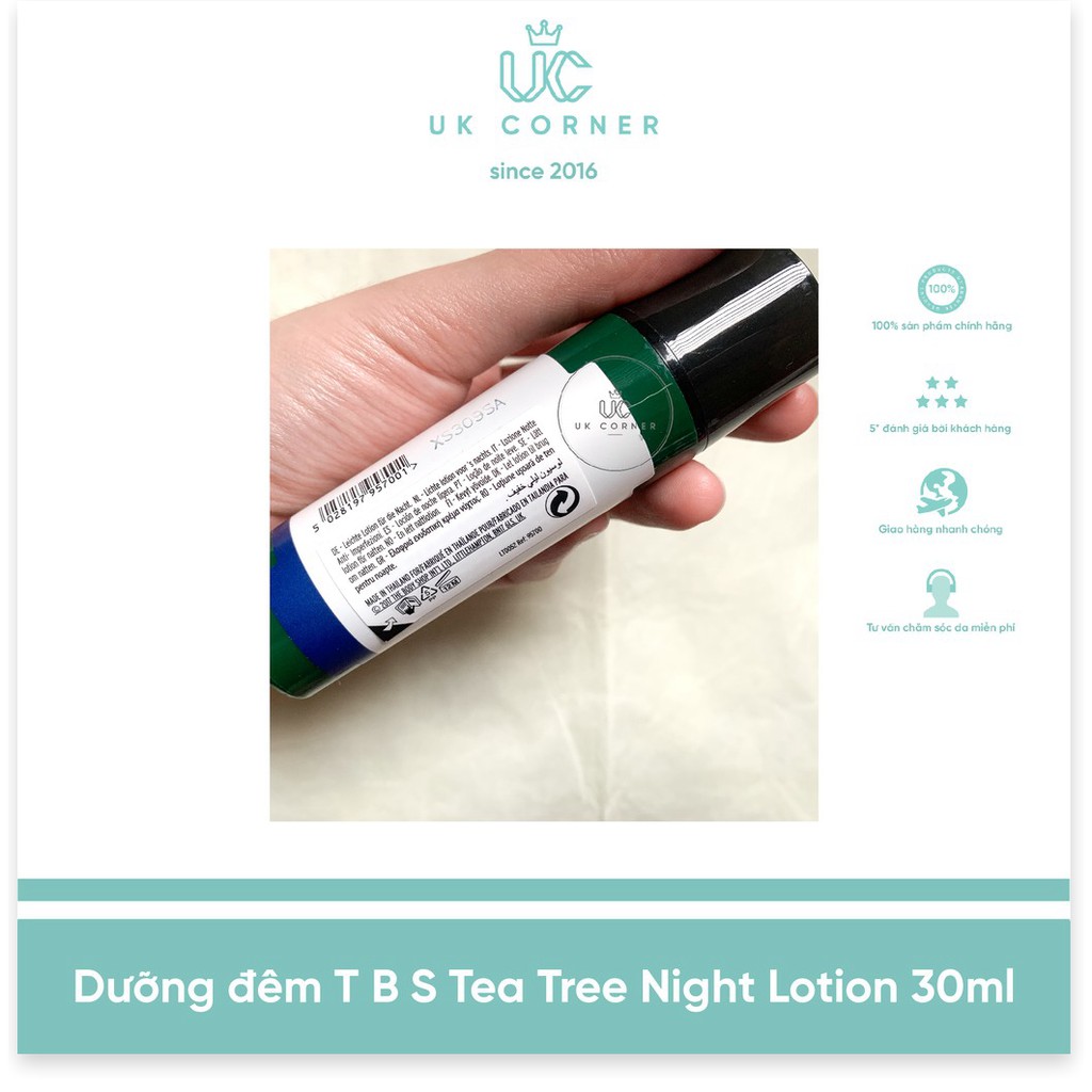 [Mã giảm giá] Dưỡng đêm The Body Shop Tea Tree Night Lotion 30mL