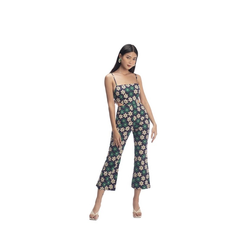 DAISY JUMP SUIT - Jumpsuit  hoạ tiết hoa xanh đáng yêu