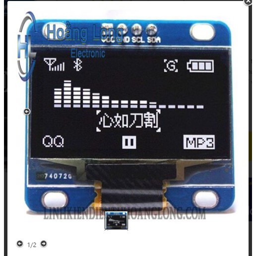 Màn Hình Oled 1.3 Inch Giao Tiếp I2C