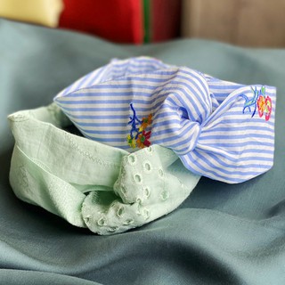 Băng đô cài tóc cao cấp cotton lụa Hàn Quốc cho nữ