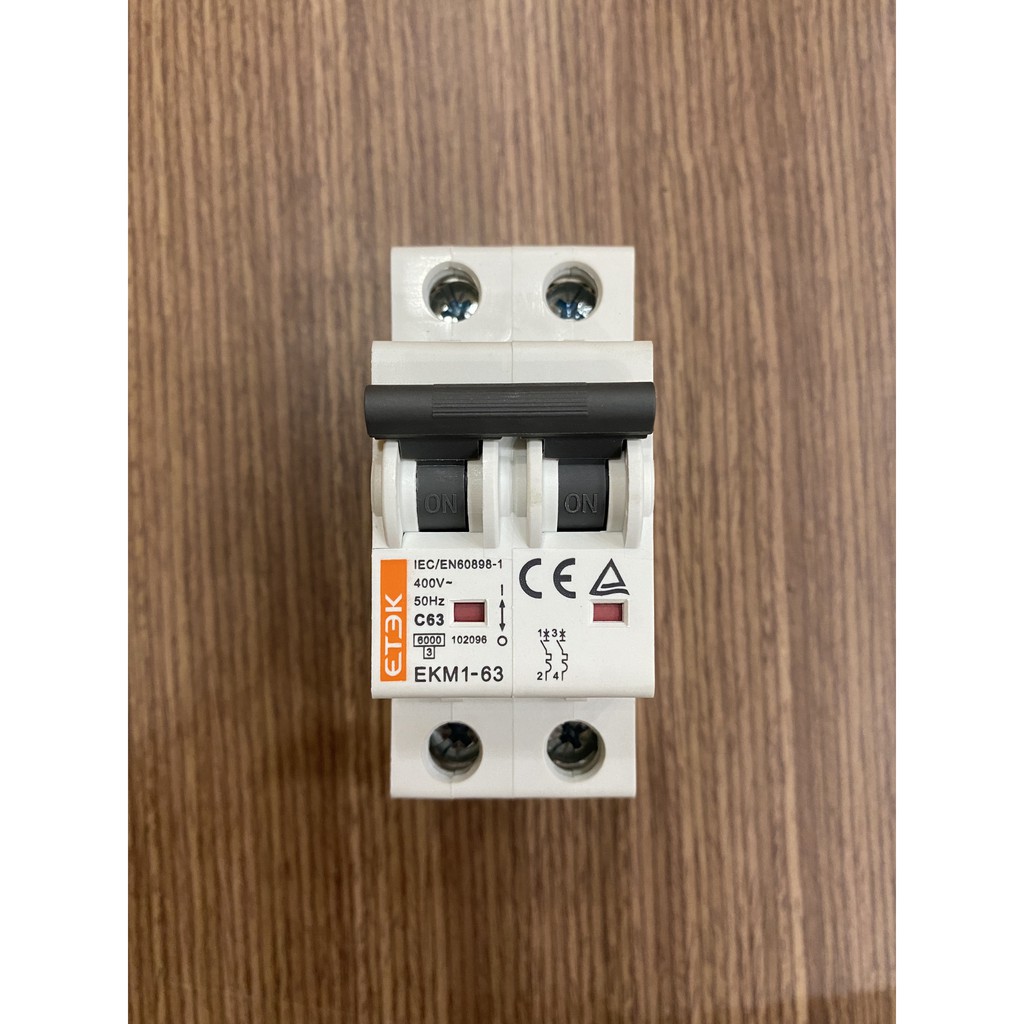 Cầu dao Aptomat CB AC 1 Pha 25A 32A 40A 63A 125A ETEK
