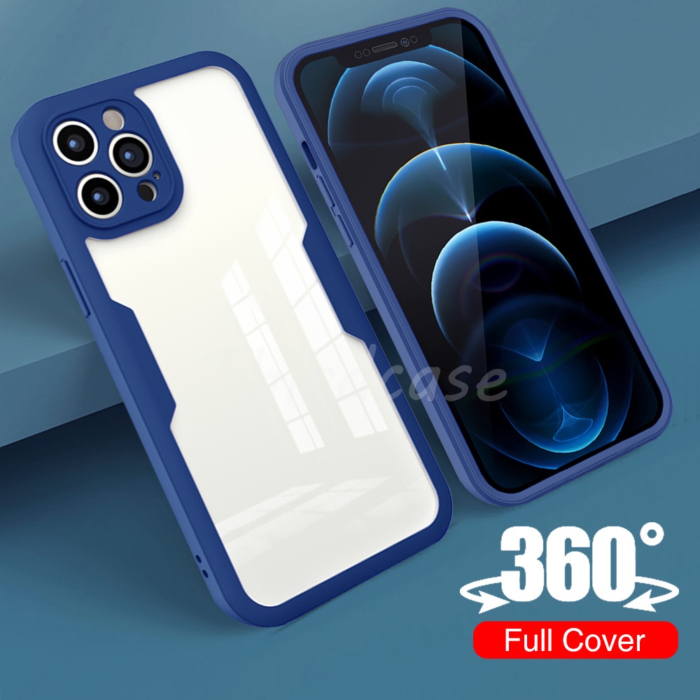 Ốp Điện Thoại Chống Sốc Bảo Vệ Toàn Diện 360 Độ Cho iPhone 13 11 12 Pro Max