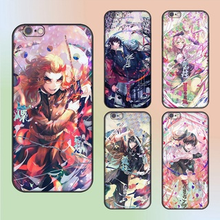 Ốp lưng iPhone 6, 6s dẻo đen cạnh vuông in hình Thanh Gươm Diệt Quỷ Kimetsu no Yaiba