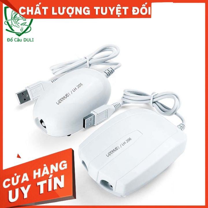 [ CAO CẤP ] Máy sục oxy hồ cá , sục khí bể cá USB chuyên dụng LH loại ổ đơn , ổ kép cao cấp LK-9