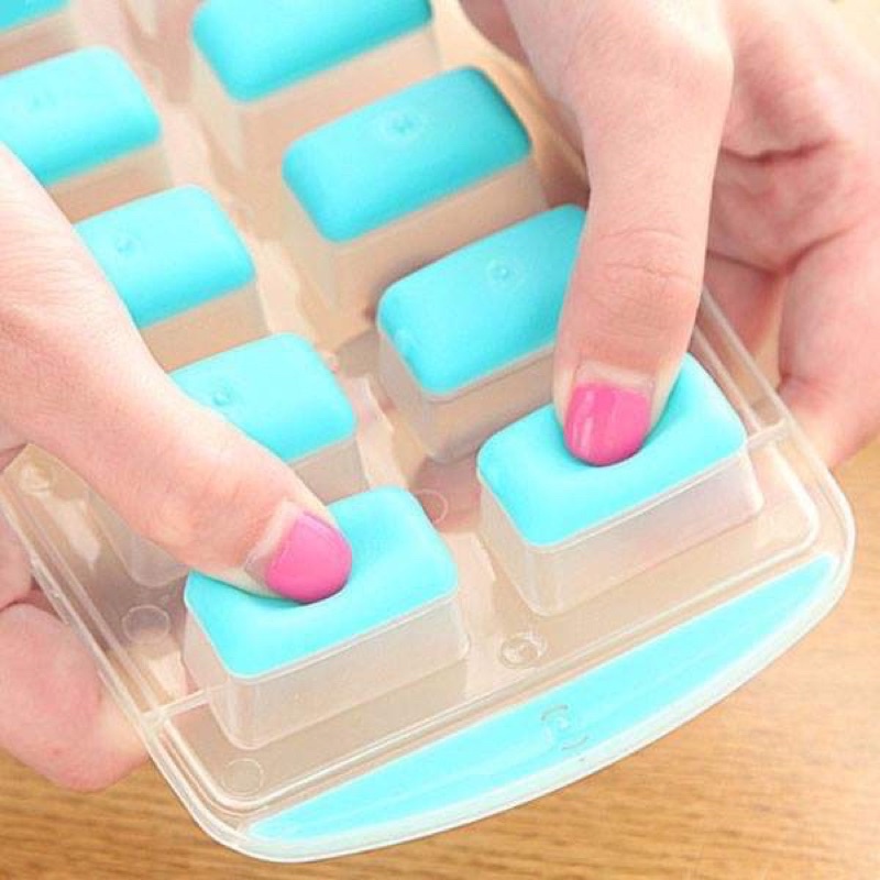 Khay Đá Silicon Làm Rau Câu Làm Kem Đựng Thực Phẩm Ăn Dặm Cho Bé