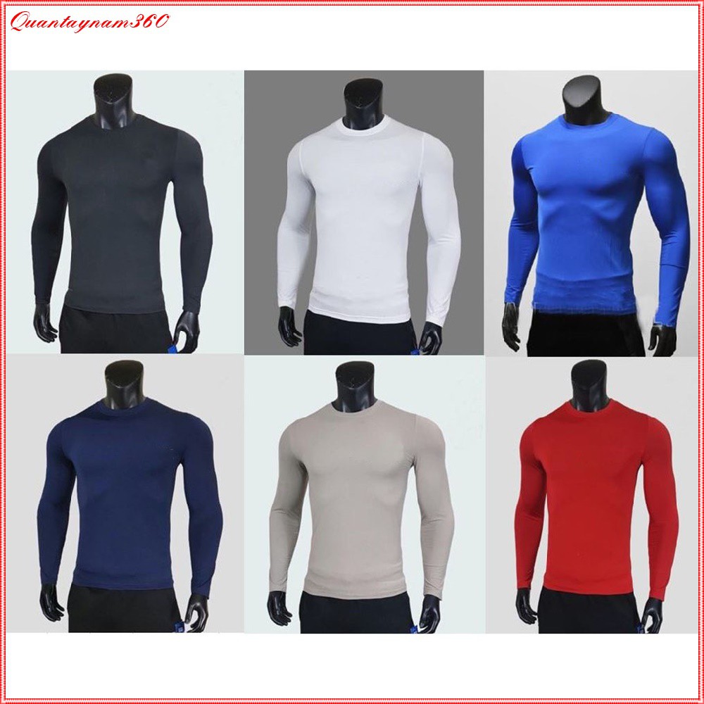 Áo giữ nhiệt nam thể thao - áo thun tay dài nhiều màu size từ 45 đến 90kg | BigBuy360 - bigbuy360.vn