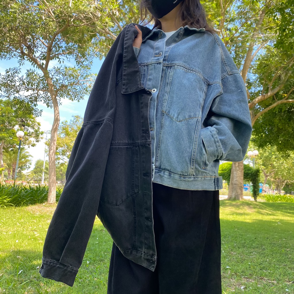 Khoác Jeans phối túi - K2210D - Free