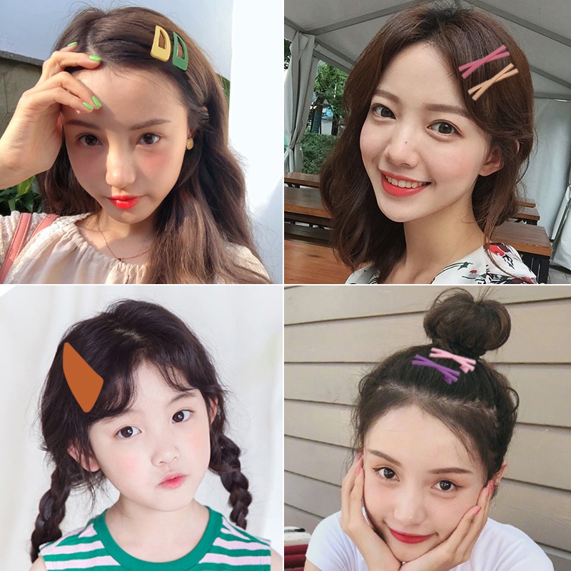 Kẹp Tóc Kiểu Hàn Quốc Màu Sắc Kẹo Ngọt Xinh Xắn