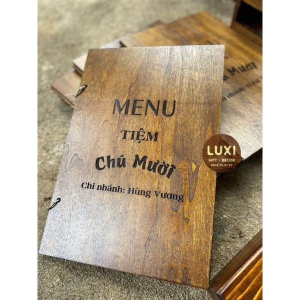 HCM | Menu khoen tròn độc lạ / Menu nhà hàng, quán cà phê LUXI DECOR HCM