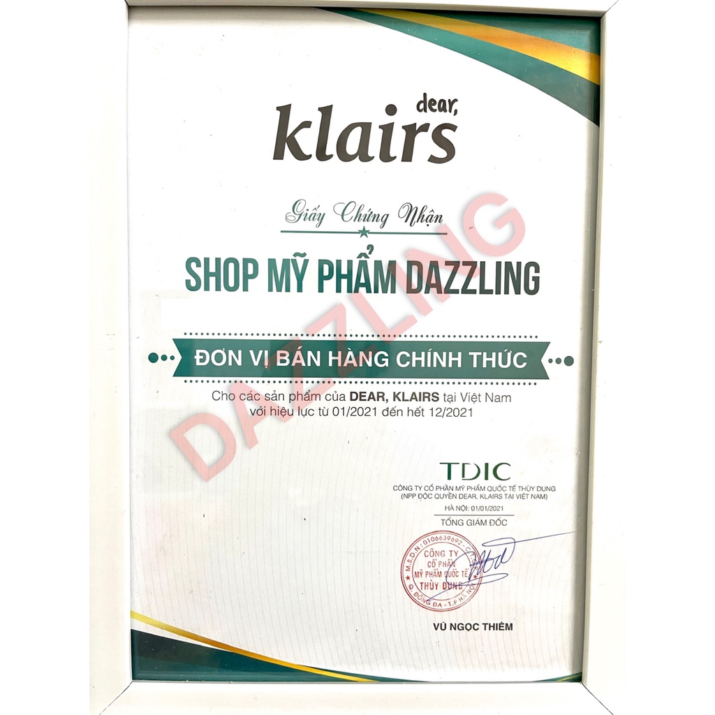 Nước Hoa Hồng Thảo Mộc Klairs Supple Preparation Facial Toner