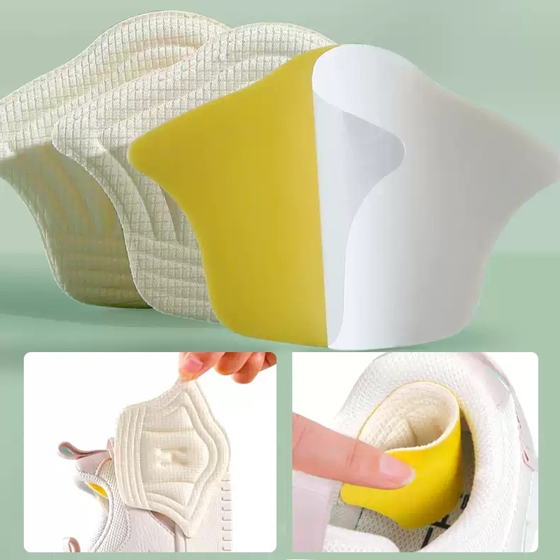 Set 2 Miếng Dán Gót Giày Thể Thao Giảm Đau Chống Mòn Bảo Vệ Lưng