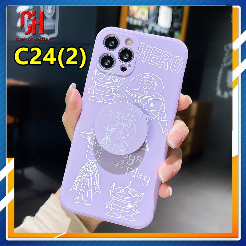 Ốp Lưng Hình Gấu Pooh Đáng Yêu Kèm Giá Đỡ Cho Poco X3 Nfc X3 Pro M3 Xiaomi Redmi 9 9c Nfc 9a 9i 9t 9 Pro 10x Poco M2 Pro Redmi Note 9 8 10 10s