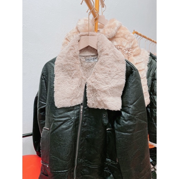 Áo da lót lông Leci hàng 2hand ảnh thật shop tự chụp