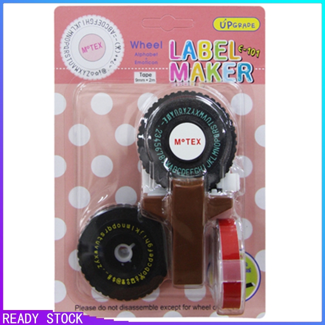 PG【COD】Dụng cụ dán nhãn đánh dấu 2 kiểu chữ E-101 kèm 1 cuộn băng dán | BigBuy360 - bigbuy360.vn