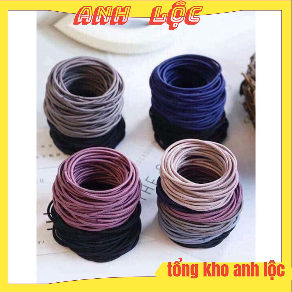 Túi 100 dây buộc tóc thun