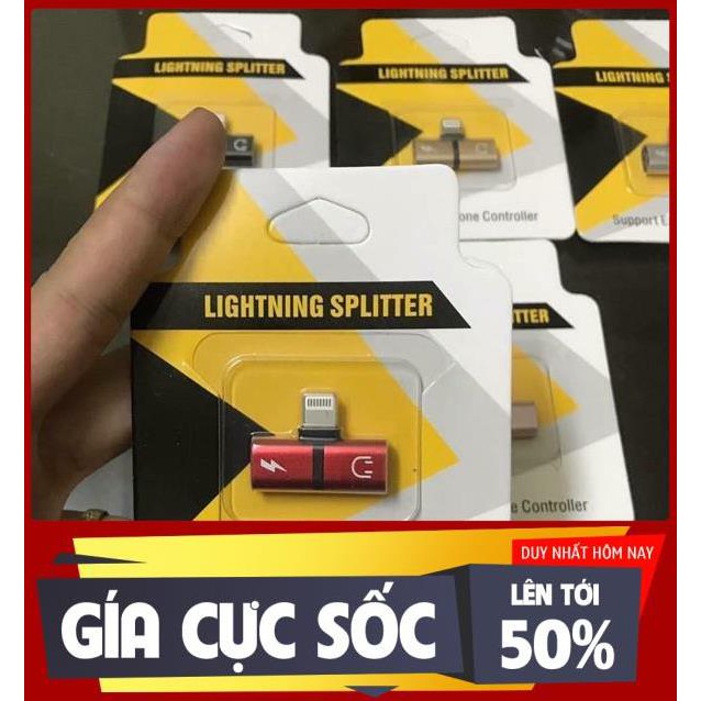 Rắc chia chân sạc Rắc chuyển đổi Tai nghe và Sạc [GIẢM GIÁ]
