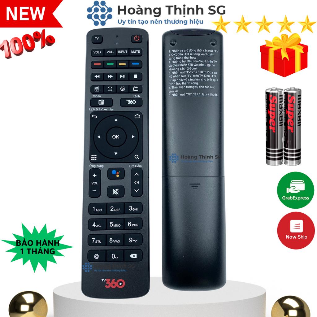 Remote điều khiển đầu thu Viettel TV360, Điều Khiển Viettel TV360 Có Giọng Nói - Tặng kèm pin