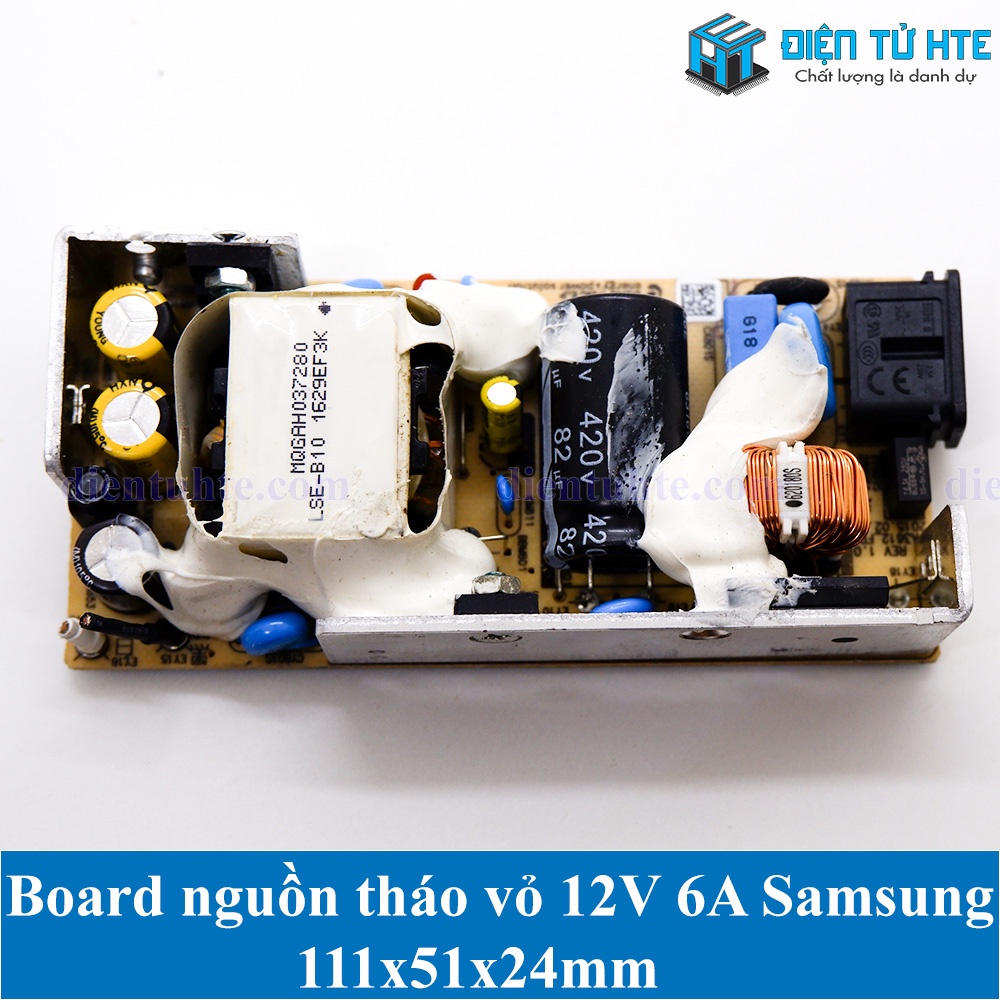 Board nguồn tháo vỏ 12V 6A Samsung 111x51x24mm