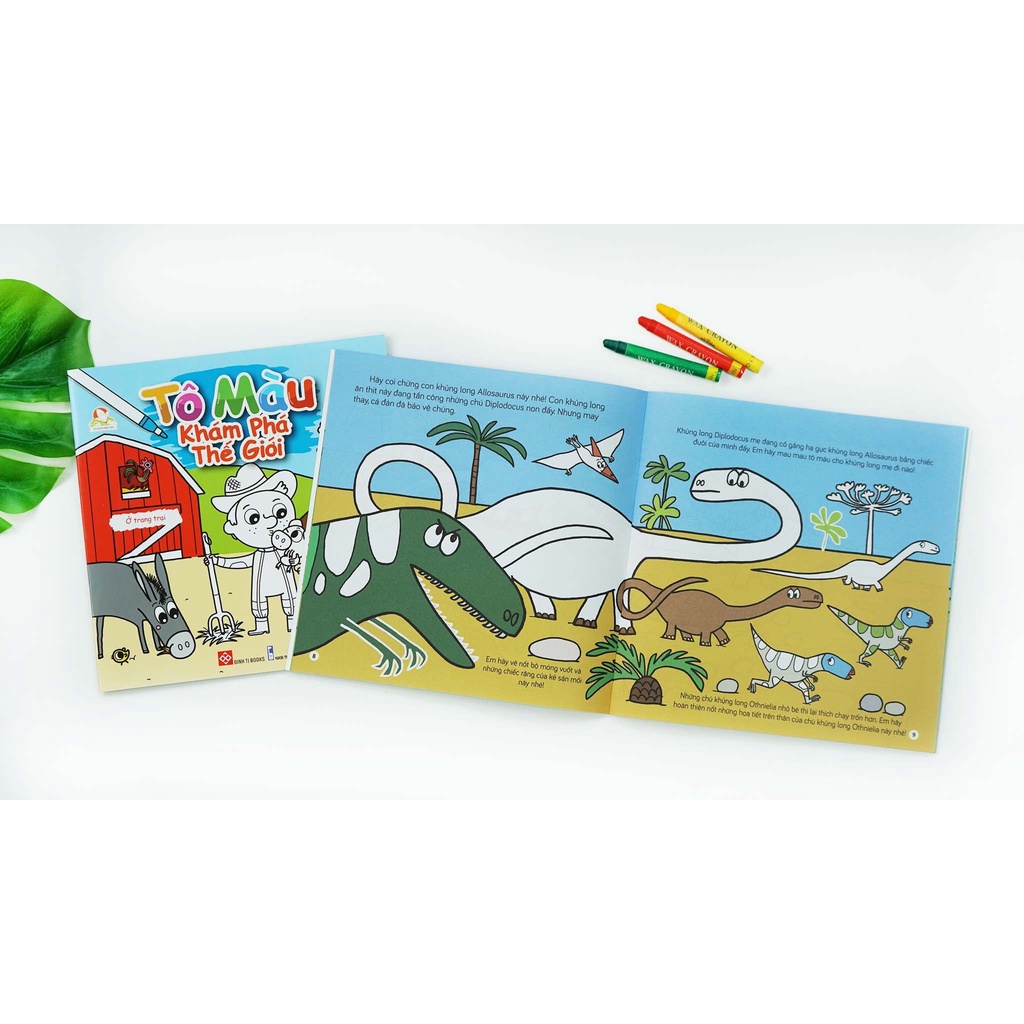 SÁCH - Combo - Tô màu khám phá thế giới (8 tập)