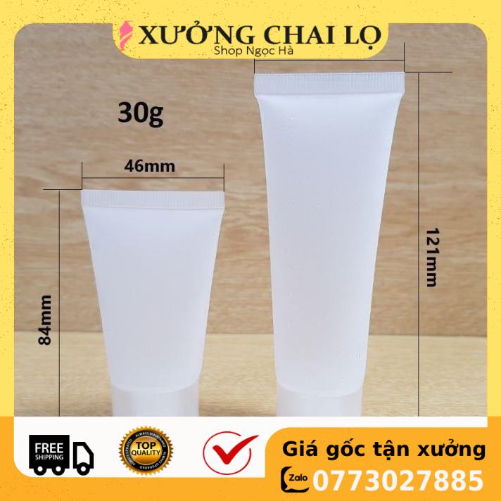 Tuýp Chiết Mỹ Phẩm ❤ GIÁ RẺ NHẤT ❤ Tuýp nhựa (tube) 8g,10g,20g,30g,50g,70g,100g,150g,250g chiết mỹ phẩm