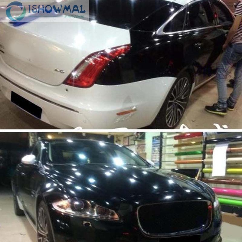 Miếng dán decal màn đen bóng cho trang trí xe hơi 30*152cm