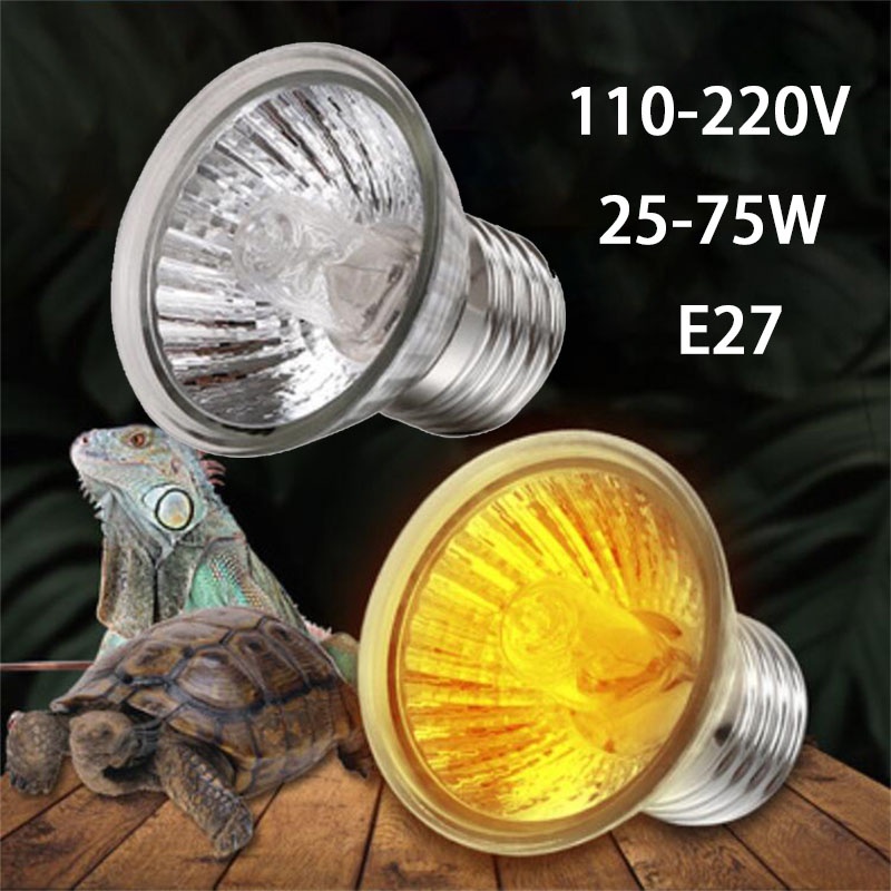 Đèn Sưởi Ấm Nuôi Rùa / Thằn Lằn Bò Sát 25w 50w 75w vnh2 110v 220v