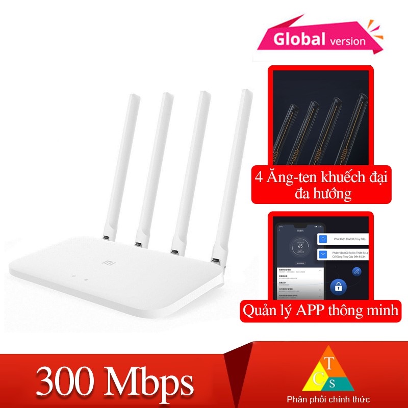 Router 4C Xiaomi Quốc tế Bộ phát wifi Xiaomi Router4c Mi Router 4C R4CM