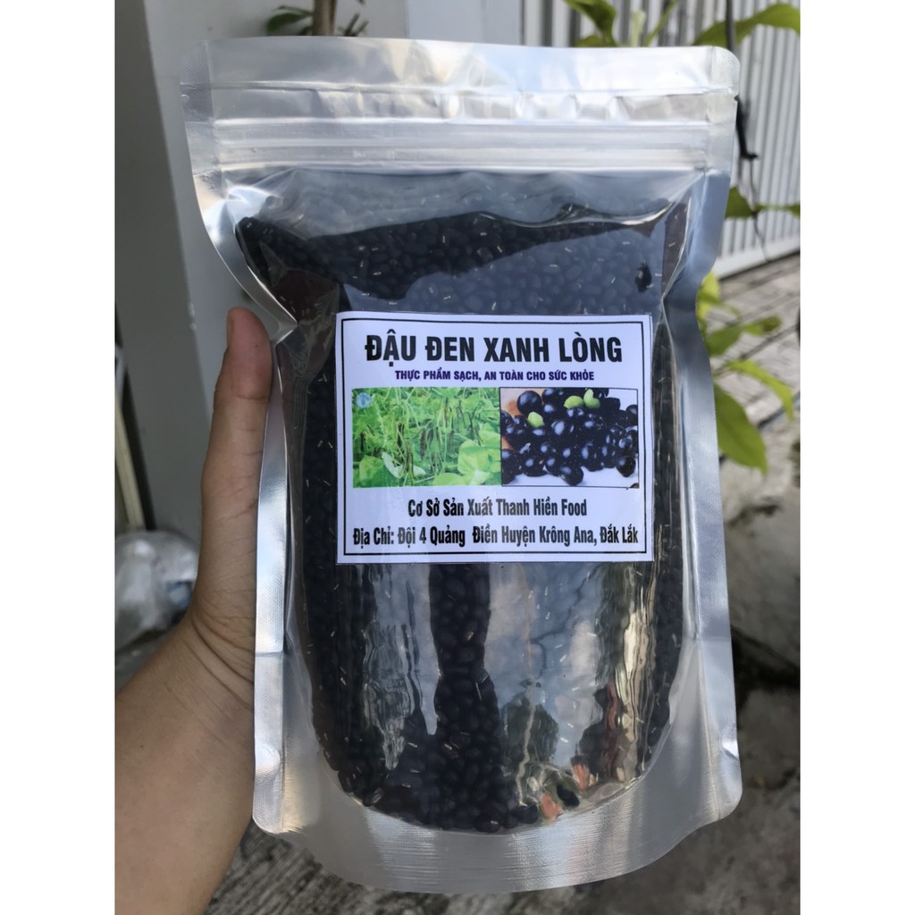 Đậu đen xanh lòng , hữu cơ, loại hạt nhỏ, Đậu quê ( 1kg-500g)