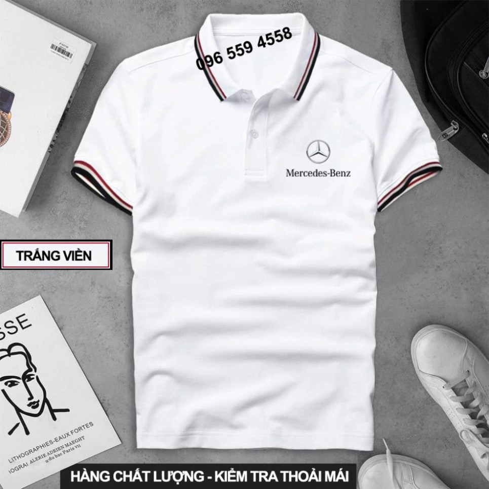 Áo thun Polo Mercedes Cao Cấp - Polo Merc có cổ Logo Hãng Xe Ô tô nhiều màu sang trọng, lịch lãm, đẳng cấp, thời trang P | BigBuy360 - bigbuy360.vn