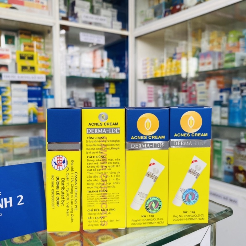 ✅ ACNES CREAM Derma- IDL sử dụng tronh các trường hợp mụn đầu đen , mụn nhọt, mụn trứng . Liền da , liều sẹo