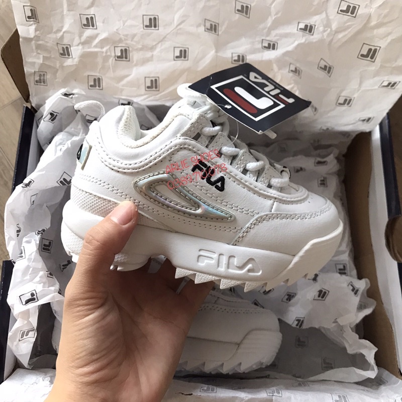 Giày Fila Disruptor Us Da Thật Kid Trẻ em Authentic 💯%