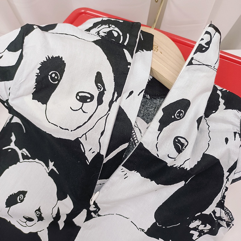 SANITKUN Đầm sườn xám phong cách Trung Hoa mừng năm mới xinh xắn dành cho bé gái