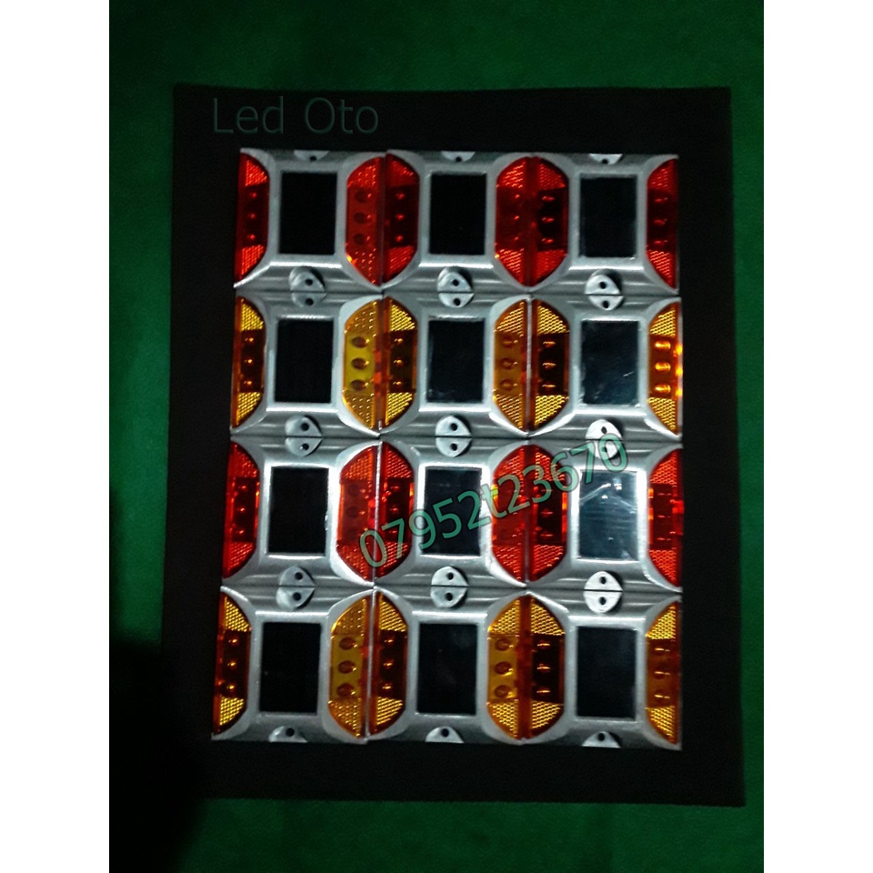 Đèn cảnh báo năng lượng mặt trời nhấp nháy ban đêm lắp cho xe tải