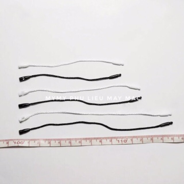Dây tag Poly Ngắn treo nhãn mác quần áo - 11cm 15cm 20cm - khoảng 100 dây