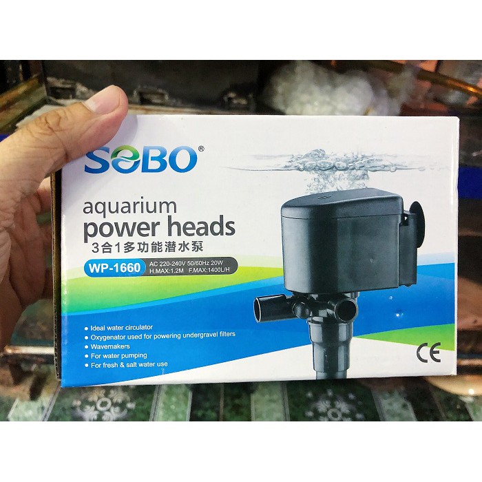 MÁY BƠM LỌC HỒ CÁ SOBO WP1660