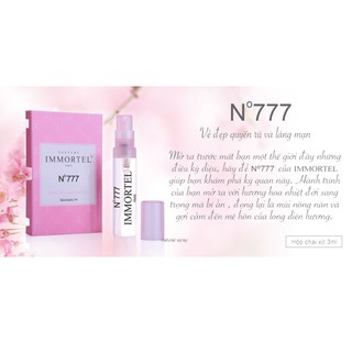 Nước hoa nữ IMMORTEL No777 Eau De Parfum 3ml