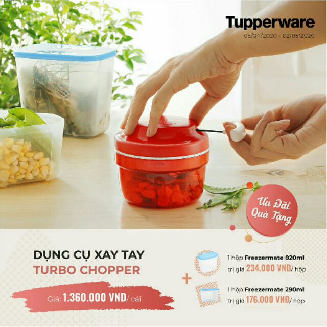 Dụng cụ xay thực phẩm Turbo Chopper