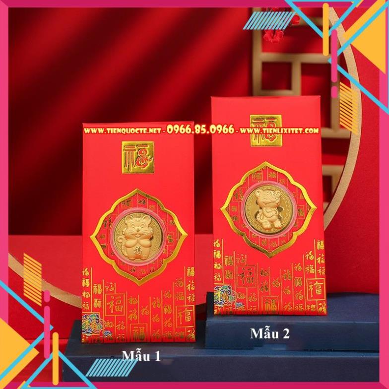 Combo 60 bao lì xì 2022 hình con hổ ( cọp ) Nhâm dần làm lì xì tết 2022