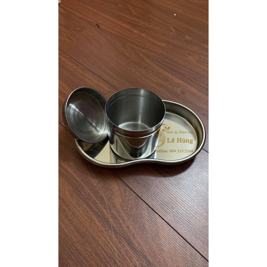 Khay hạt đậu inox phun xăm