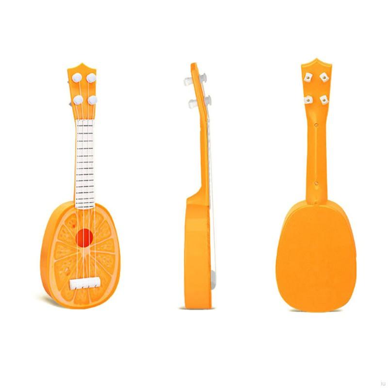 Giá rẻ- Đồ chơi đàn guitar mini cho bé, đồ chơi âm nhạc, đàn guitar hình trái cây nhiều màu sắc
