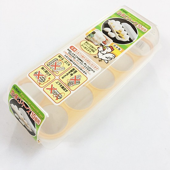 Khay đựng trứng 10 ngăn có nắp đậy