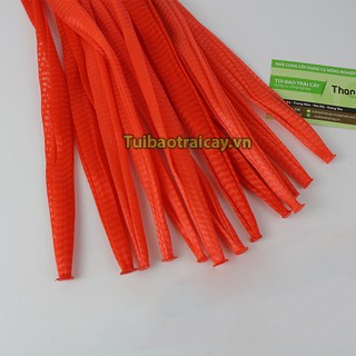 1Kg Túi lưới đựng trái cây dài 40cm màu đỏ - LD40