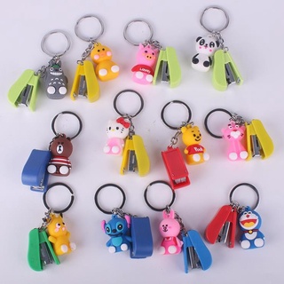 Đồ bấm giấy mini💓FREESHIP💓Móc khóa bấm ghim kèm gấu, thiết kế nhỏ gọn, đẹp, tiện dụng. 8436